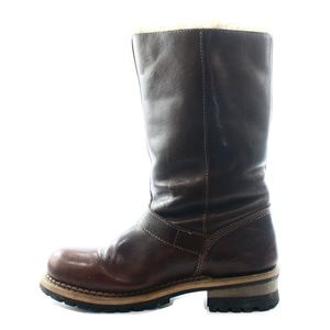 CATERPILLAR BROWN LEATHER BOOTS SIZE 9